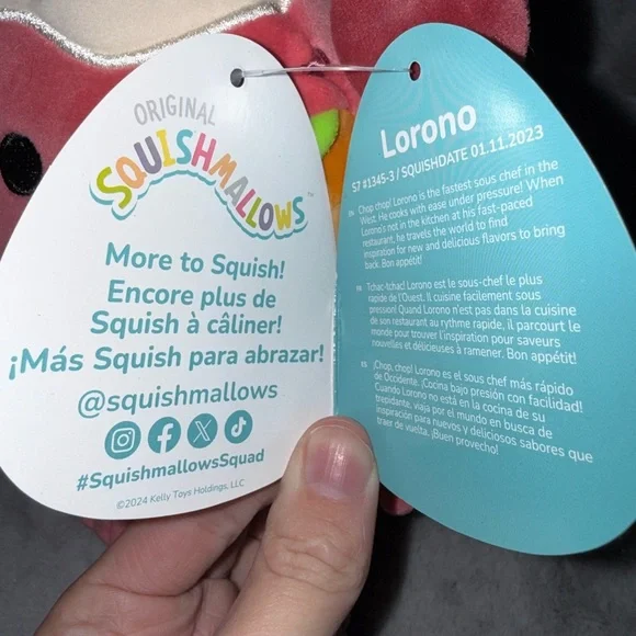 BNWT: 7.5” Lorono (Lobster Roll) Squishmallow - Picture 4 of 10